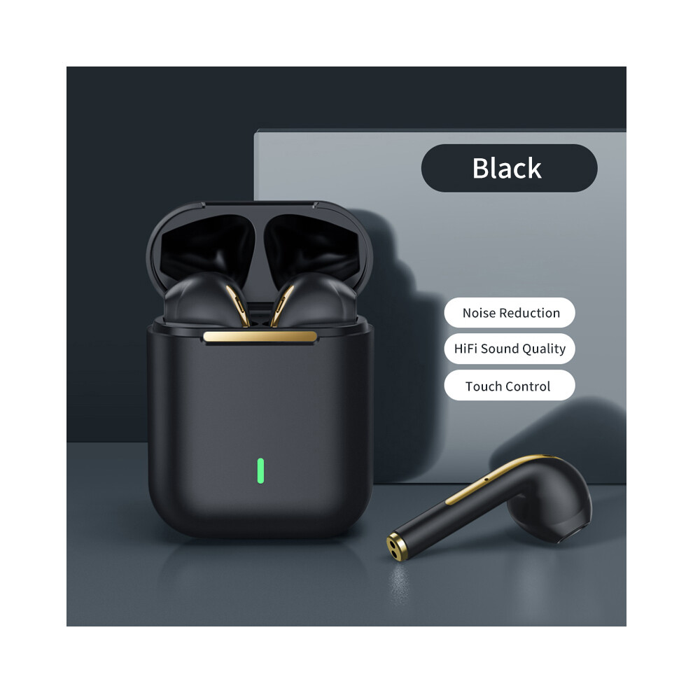 Maxpower (Black) Earbuds True Wireless Earphone Noise Cancelling Update Bluetooth 5.3 Headset Black