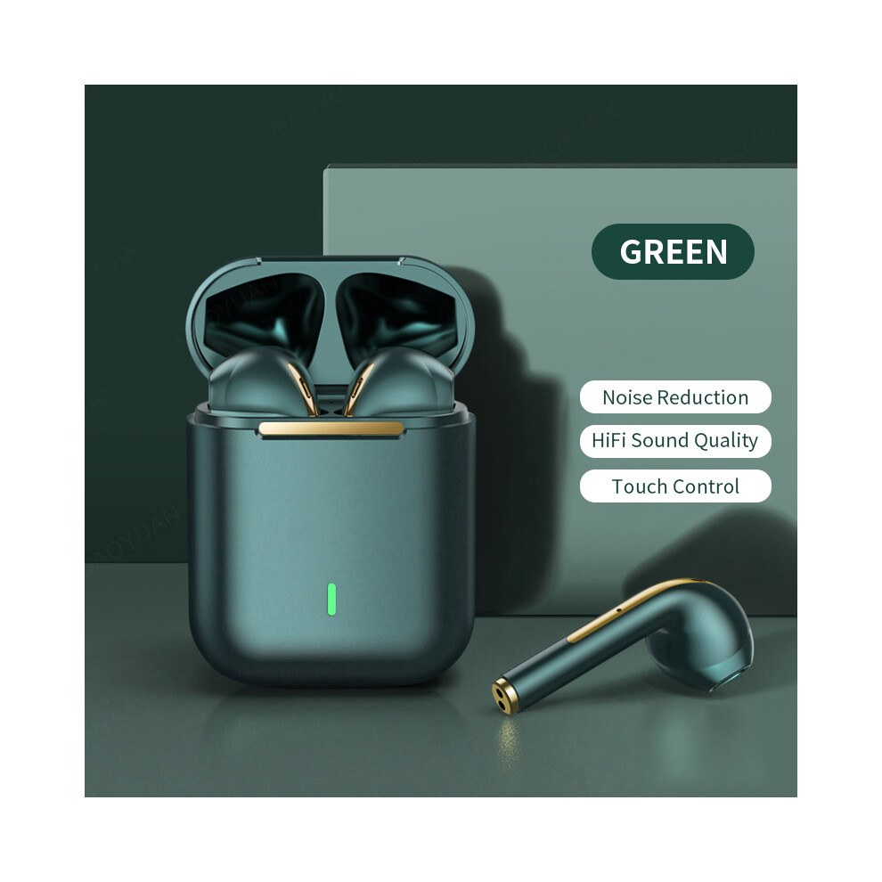Maxpower (Green) Earbuds True Wireless Earphone Noise Cancelling Update Bluetooth 5.3 Headset Green