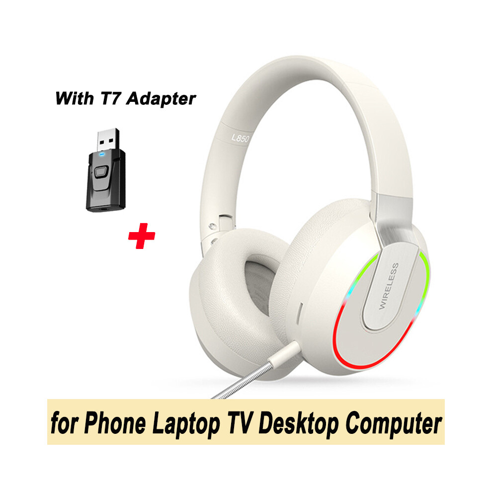 (For PC TV Laptop) Headphone Bluetooth 5.3 HIFI Stereo Wireless Headphone Game Noise Canceling