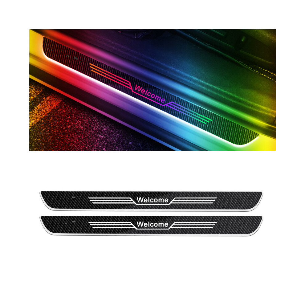 (For H-ONDA, C-Front door) New4/2 Pcs Customized Car Door Sill Light RGB Colour Car Scuff Plate Pedal-image-OPC-PDZMCXC-NEW
