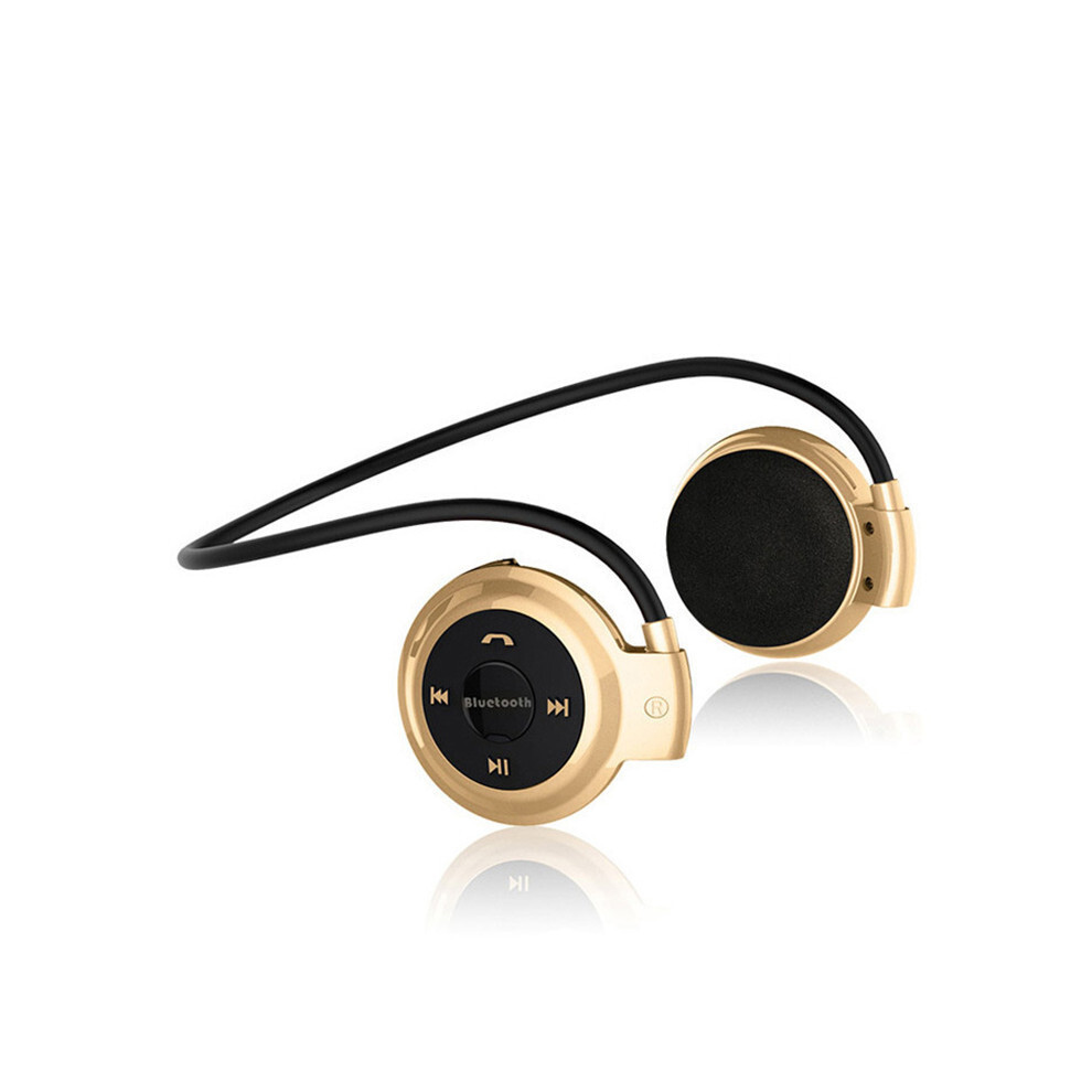 Maxpower (Gold) Sport Wireless Bluetooth-Compatib Headphones Stereo Earphones Mp3 Music