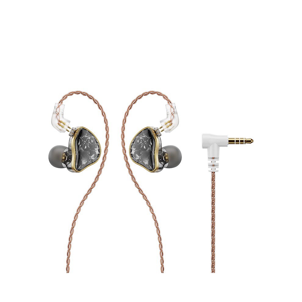 Maxpower ( No Mic) Nicehck Db2 Microphone Hifi Music Earphone 1Dd+1Ba Hybrid Dual Driver Black