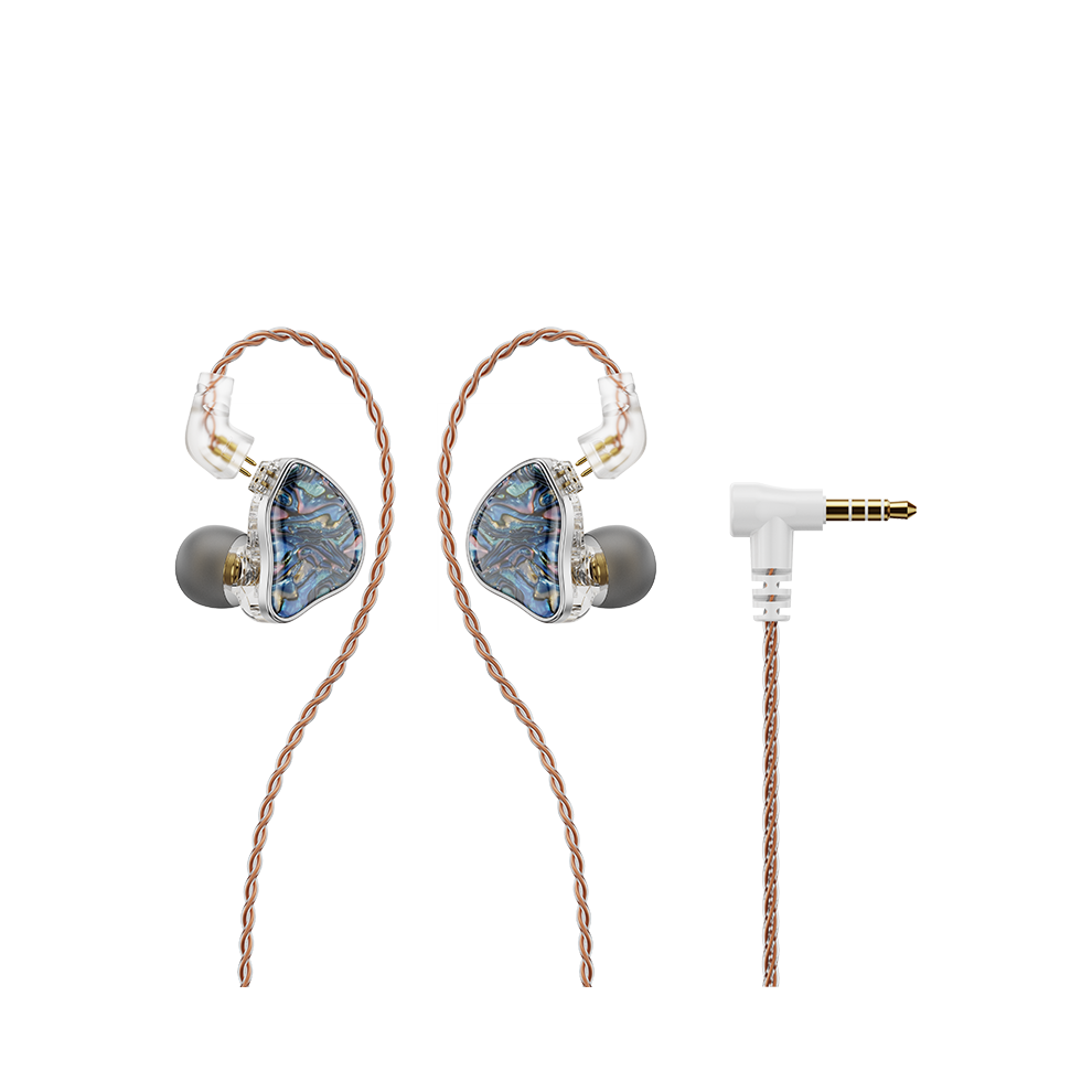 Maxpower ( No Mic) Nicehck Db2 Microphone Hifi Music Earphone 1Dd+1Ba Hybrid Dual Driver Blue