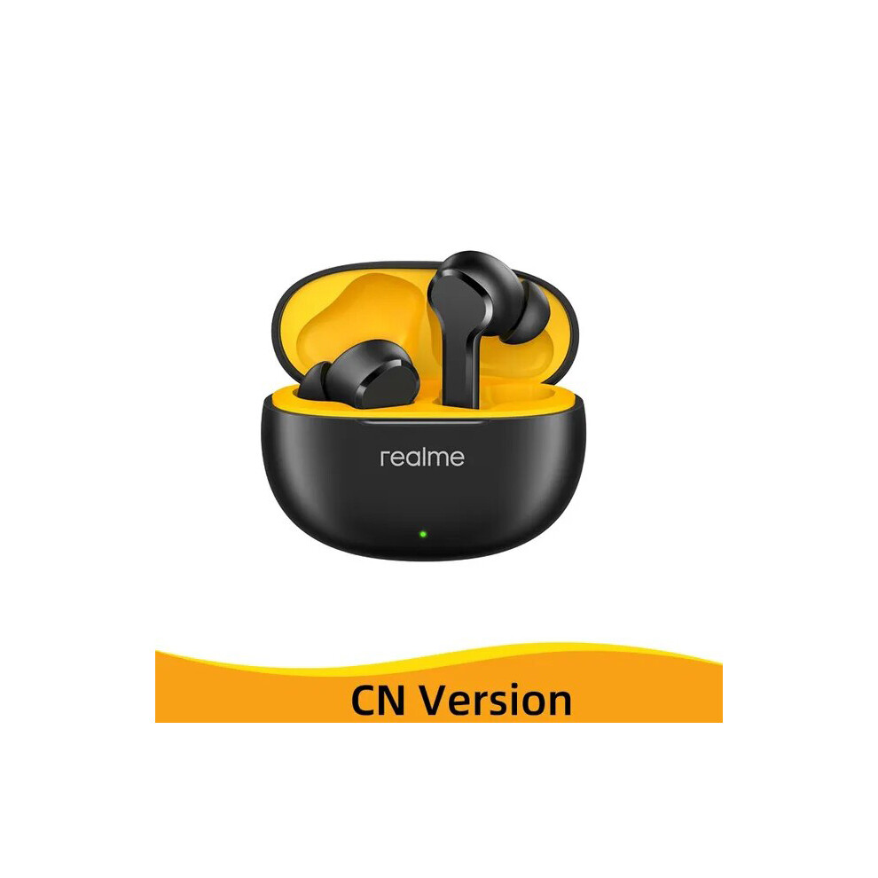 (Black) Cn Version Realme Buds T100 Tws Earphone Bluetooth 5.3 Ai Niose Cancelling Black 9123213489668