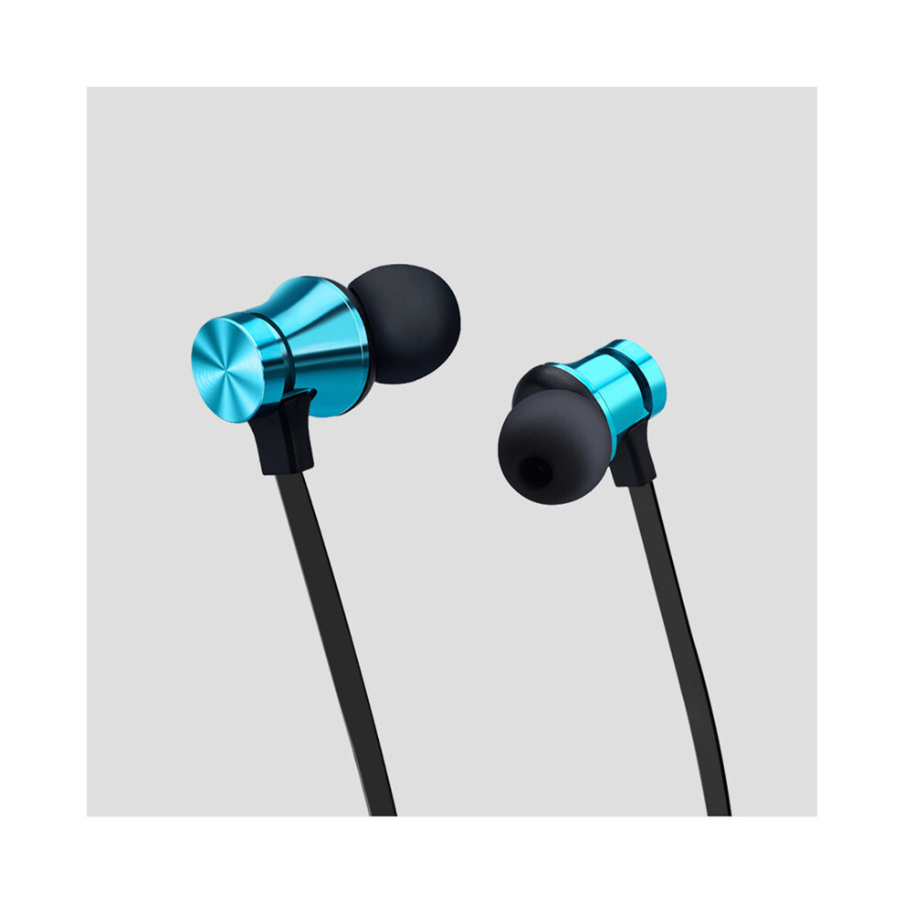 Maxpower (Blue) Xt11 Magnetic Gym Wireless Headphones Sports In-Ear Headset Hanging Neck