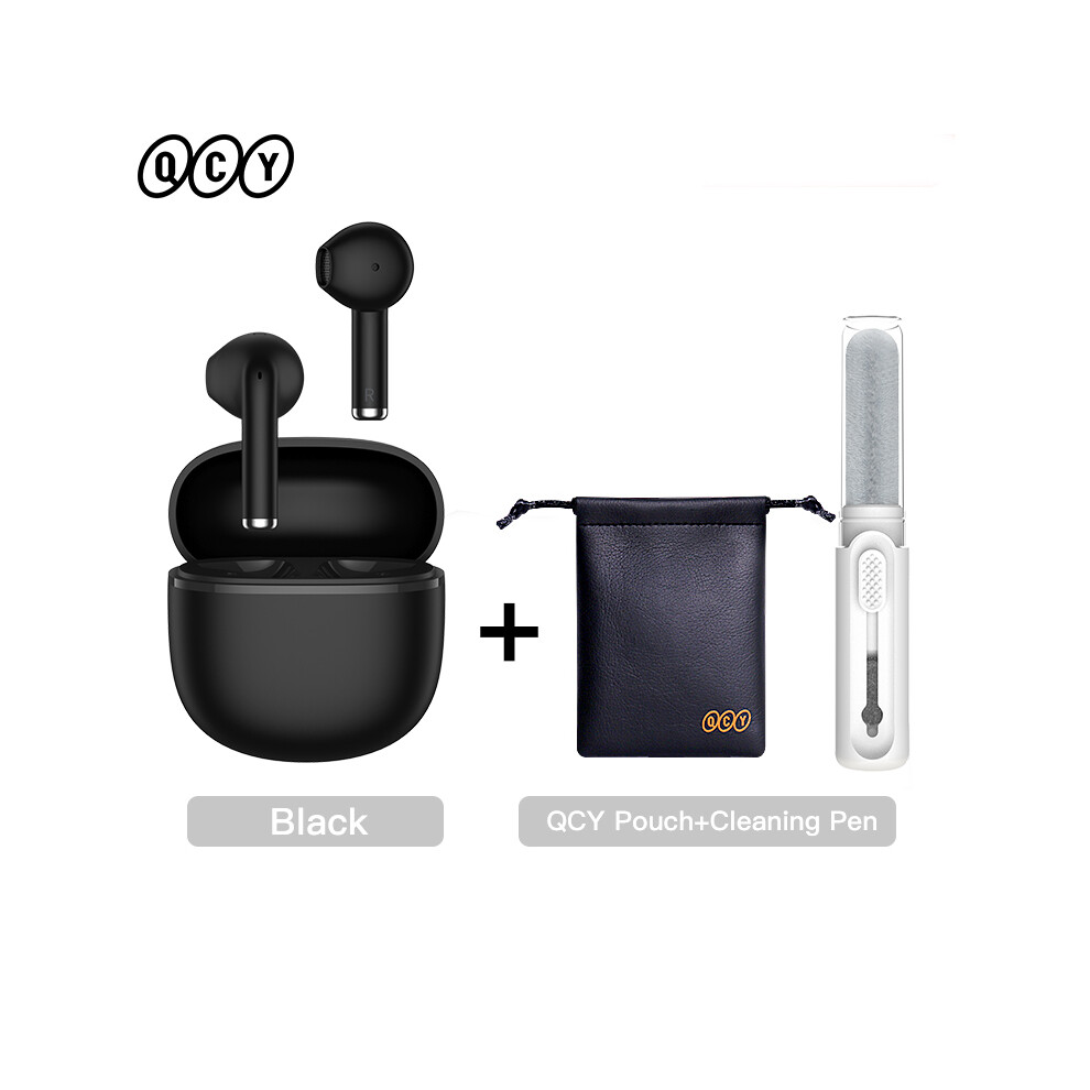(Bla With Accessories) Qcy Ailybuds Lite Wireless Earphones Bluetooth 5.3 Tws Earbuds Semi In-Ear 9123213499698