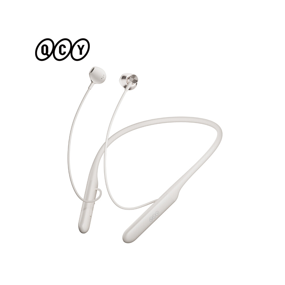 Maxpower (C1 ) Qcy C1 C2 Wireless Headphone Bluetooth 5.2 Magnetic Neckband Earphones White