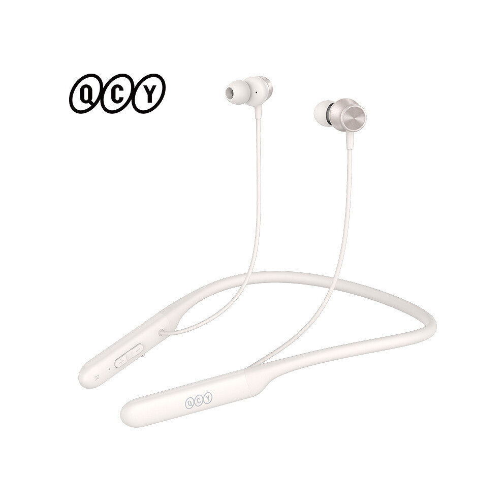 Maxpower (C2 ) Qcy C1 C2 Wireless Headphone Bluetooth 5.2 Magnetic Neckband Earphones White