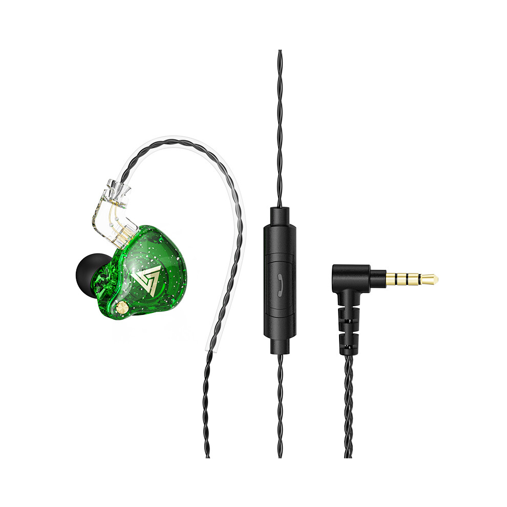 Maxpower (Green) Qkz Ak6 Edx Pro 1Dd Earphone Copper Dual Driver Inear Hifi Stereo Headset Green