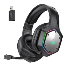 (Black) EKSA E1000 WT 2.4G Low Latency Wireless Gaming Headphones for PC/PS4/PS5/Xbox,