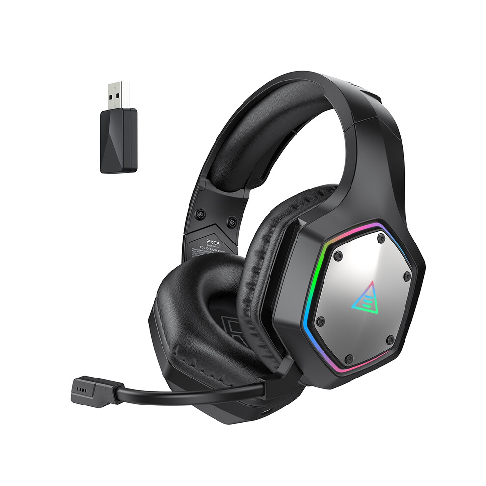 Maxpower (Black) Eksa E1000 Wt 2.4G Low Latency Wireless Gaming Headphones For Pc/Ps4/Ps5/Xbox, Black