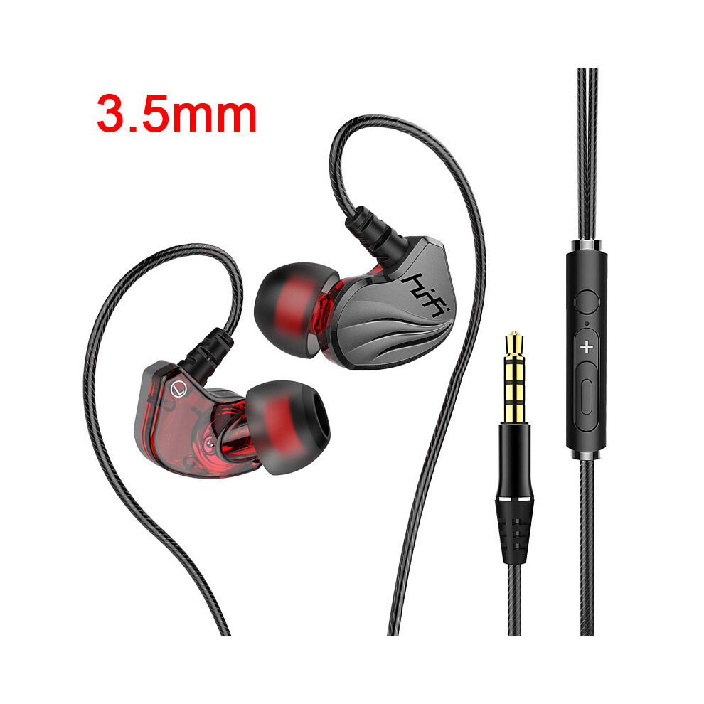 (BK 3.5mm) HIFI 6D Surround Bass in-Ear Wired Headphones 3.5mm Type C Earphone Sports