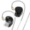 (Black MIC) KZ ZEX Pro Electrostatic +Dynamic+Balanced In-Ear Earphone Noice Cancelling 1