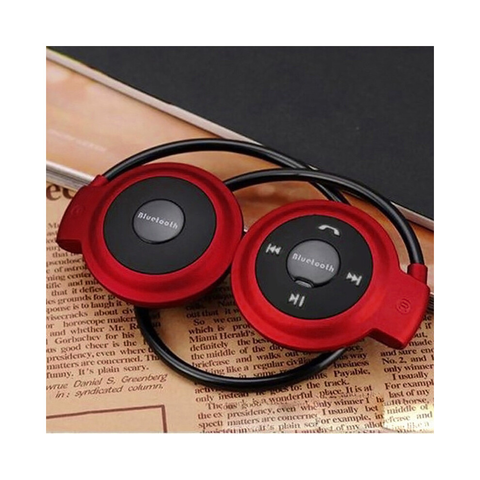 (Red) Women Men Sport Wireless Bluetooth Headphones Stereo Earphones Mp3 Music-image-OPC-PDZMG62-NEW