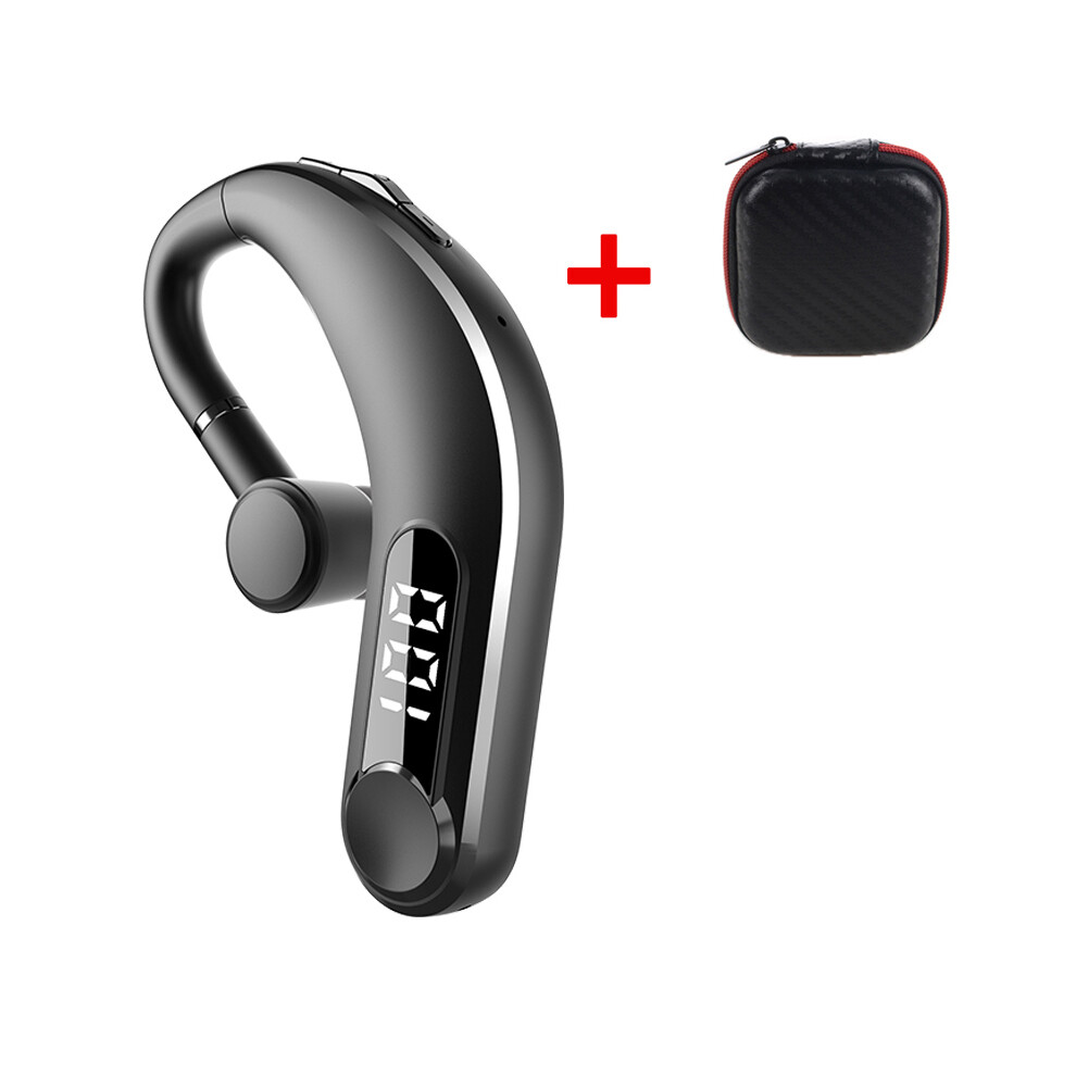 Maxpower (M22- With Bag) V8s/V9s Earphone Bluetooth 5.0 Business Handsfree Wireless Headphone Black