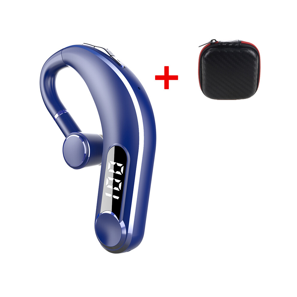 Maxpower (M22- With Bag) V8s/V9s Earphone Tooth 5.0 Business Handsfree Wireless Headphone Blue