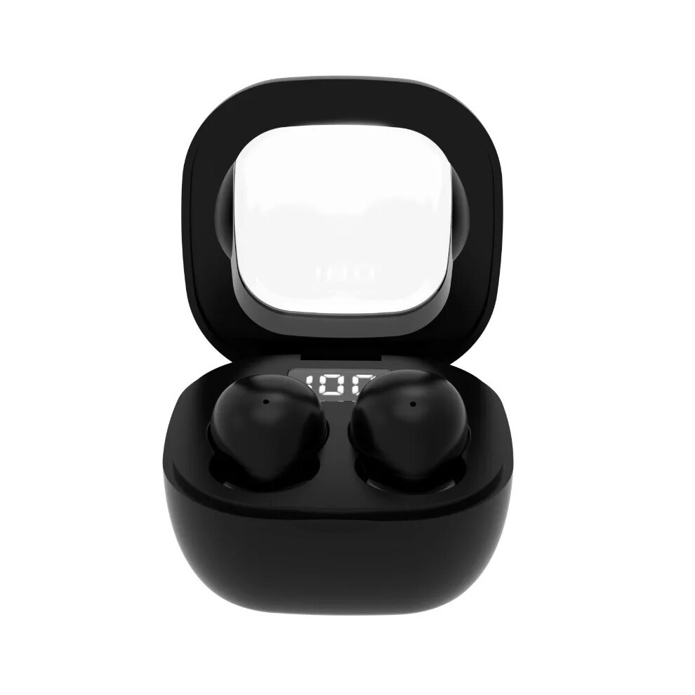 (Black) SK19 TWS Wireless Bluetooth Headphones In-Ear Invisible Sleep Earbuds