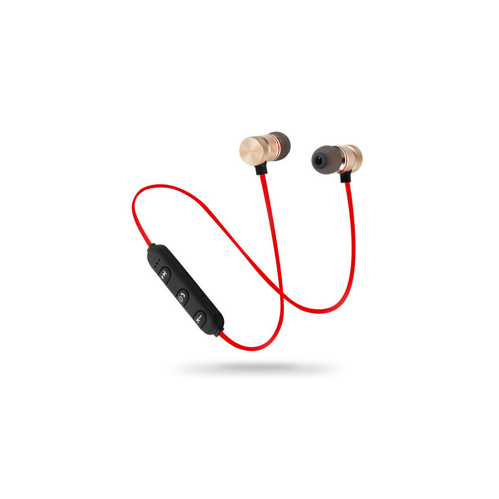 (Red) Wireless binaural stereo sports Bluetooth headset ear hanging running-image-OPC-PDZMGMP-NEW