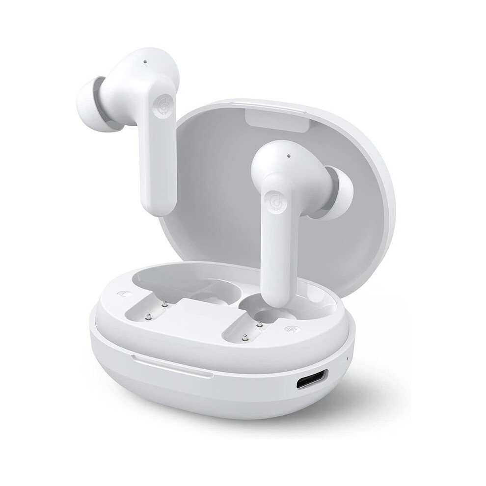 (White) Haylou Moripods Anc Bluetooth Earphones V5.2 Tws Wireless Headphones Touch White 9123213450415