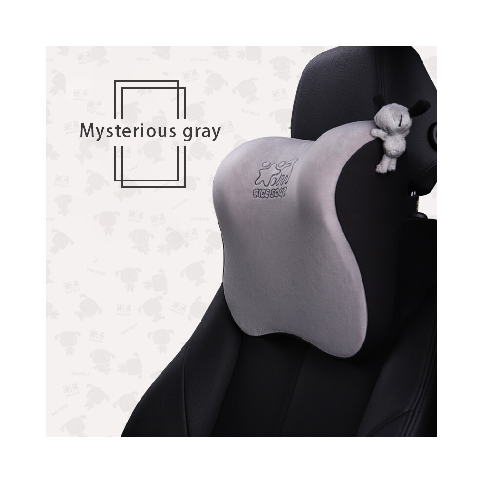 (Gy5) High Quality Car Seat Headrest Neck Pillow Auto Rest Guard Lumbar Pillow 9329547850376