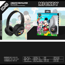(Mickey) Wireless Bluetooth Headphones HIFI Surround Sound Foldable Laptop Headsets