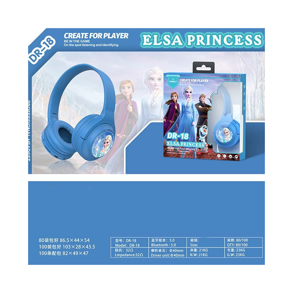 Maxpower (Ice Princess) Wireless Bluetooth Headphones Hifi Surround Sound Foldable Laptop Headsets