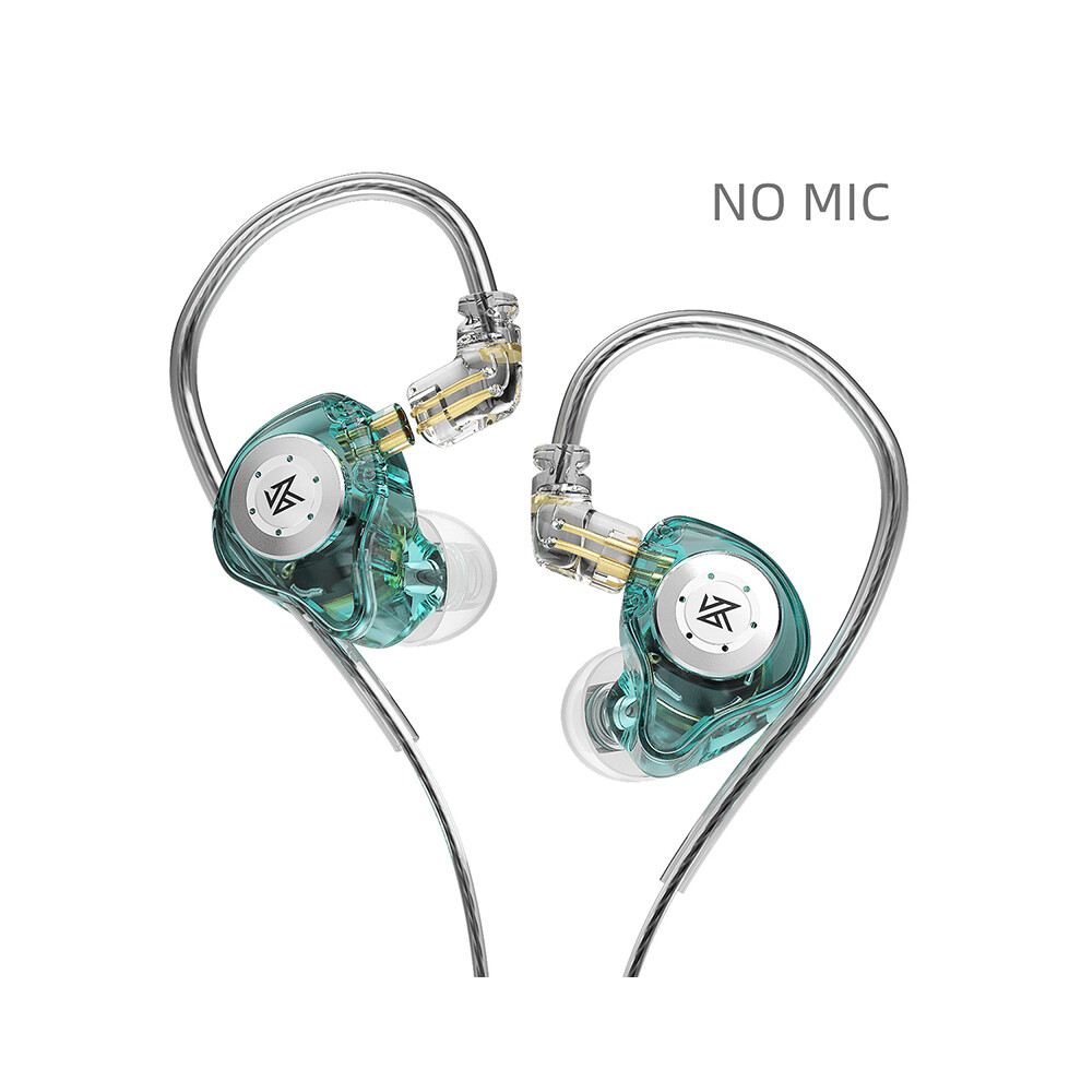 Maxpower ( No Mic) Kz Edx Pro Earphone 10Mm Dual Magnetic Circuit Dynamic Drive Hifi Bass Cyan