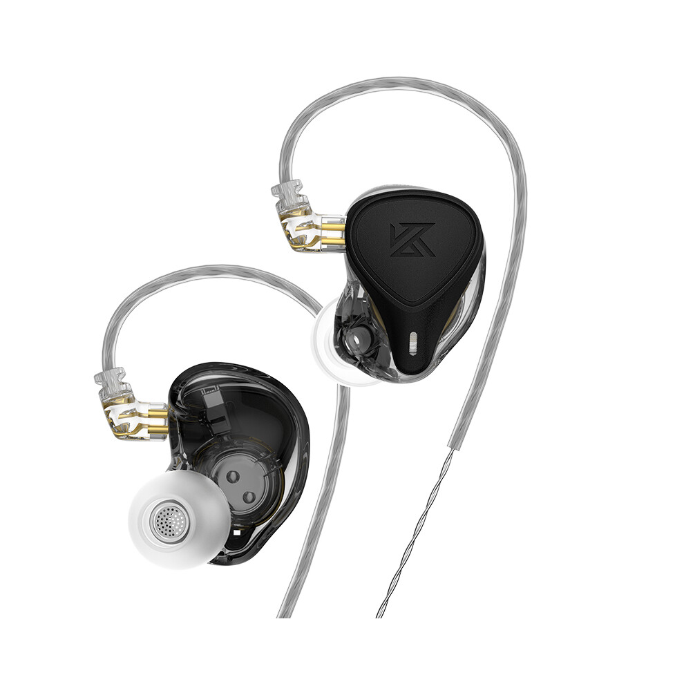 ( No Mic) Kz Zex Pro In-Ear Hifi Headset Electrostatic +Dynamic+Balanced Earphone Black 9123213451689