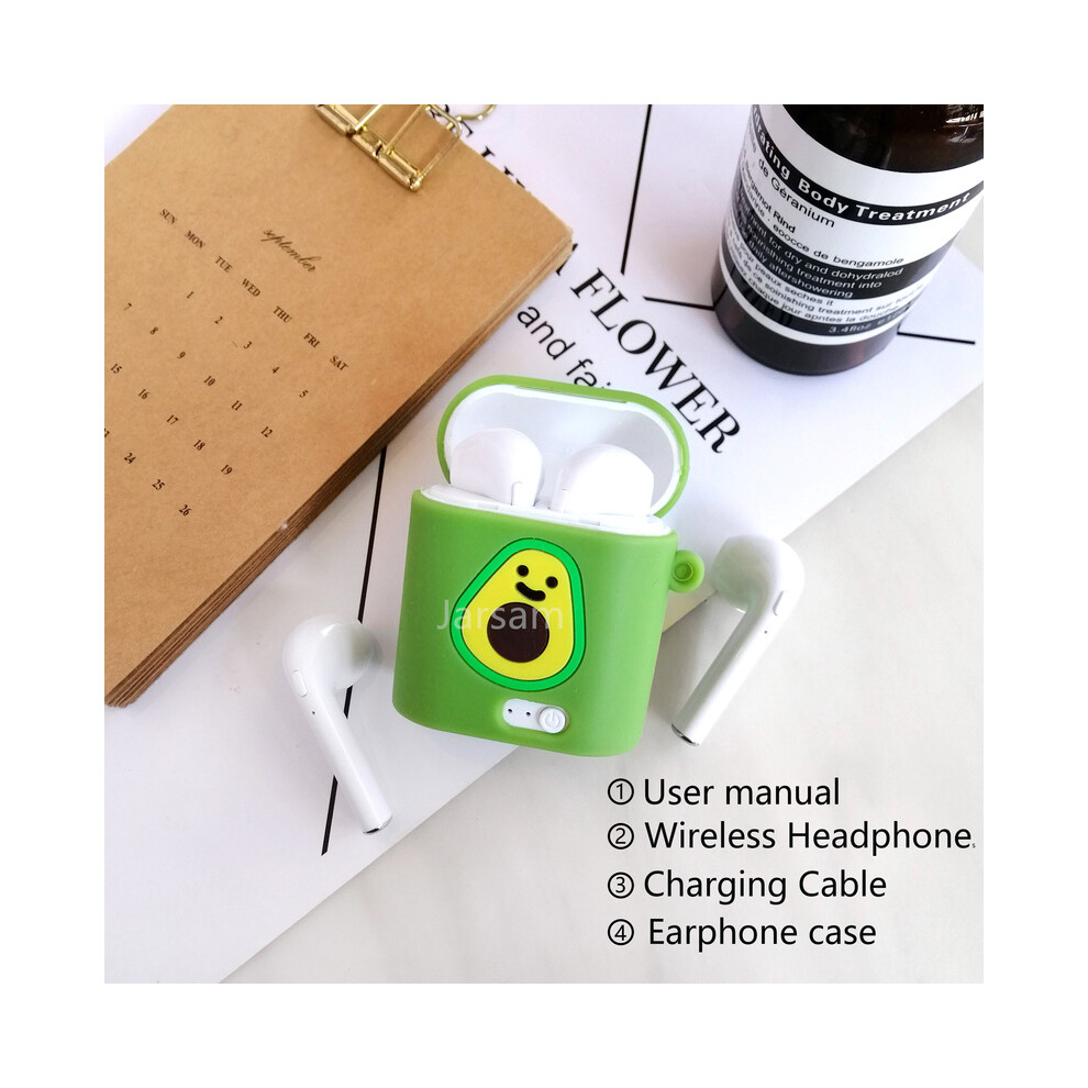 Maxpower (Avocado) I7 Mini Tws Cute Earphone Wireless Headphones Bluetooth Earbuds Blutooth