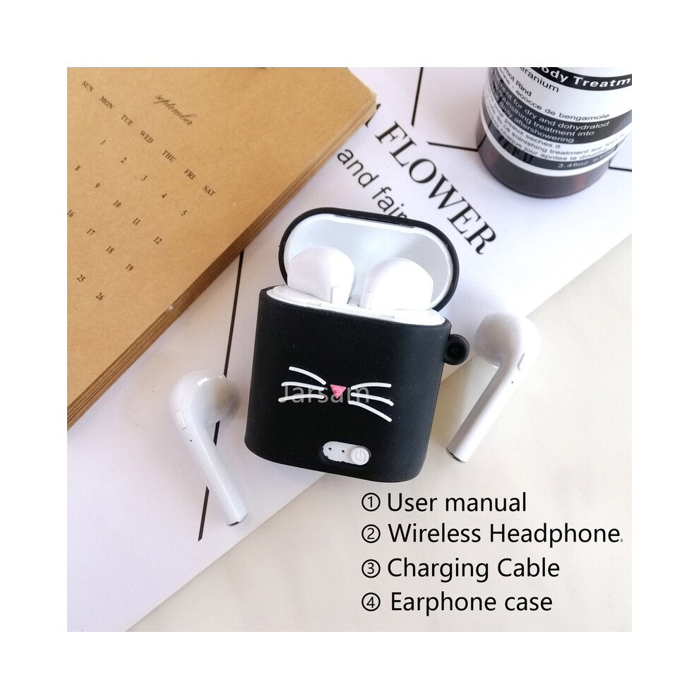 (Blackbeard) I7 Mini Tws Cute Earphone Wireless Headphones Bluetooth Earbuds Blutooth 9123213452471
