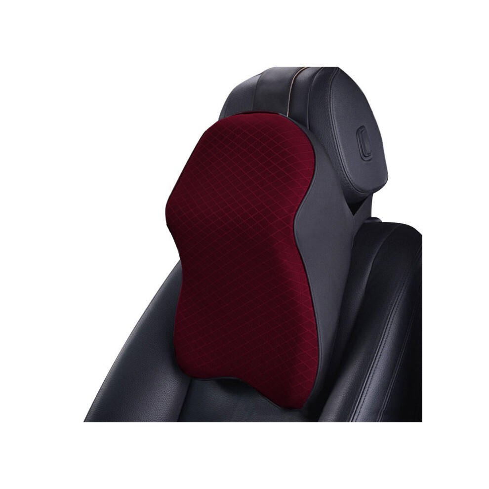 Maxpower (Red) Car Neck Pillow Adjustable Head Restraint 3D Memory Foam Auto Headrest Red
