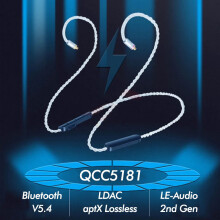 (2Pin) QCC5181 LDAC Wireless Module Bluetooth-Compatible 5.4 Earphone Detachable