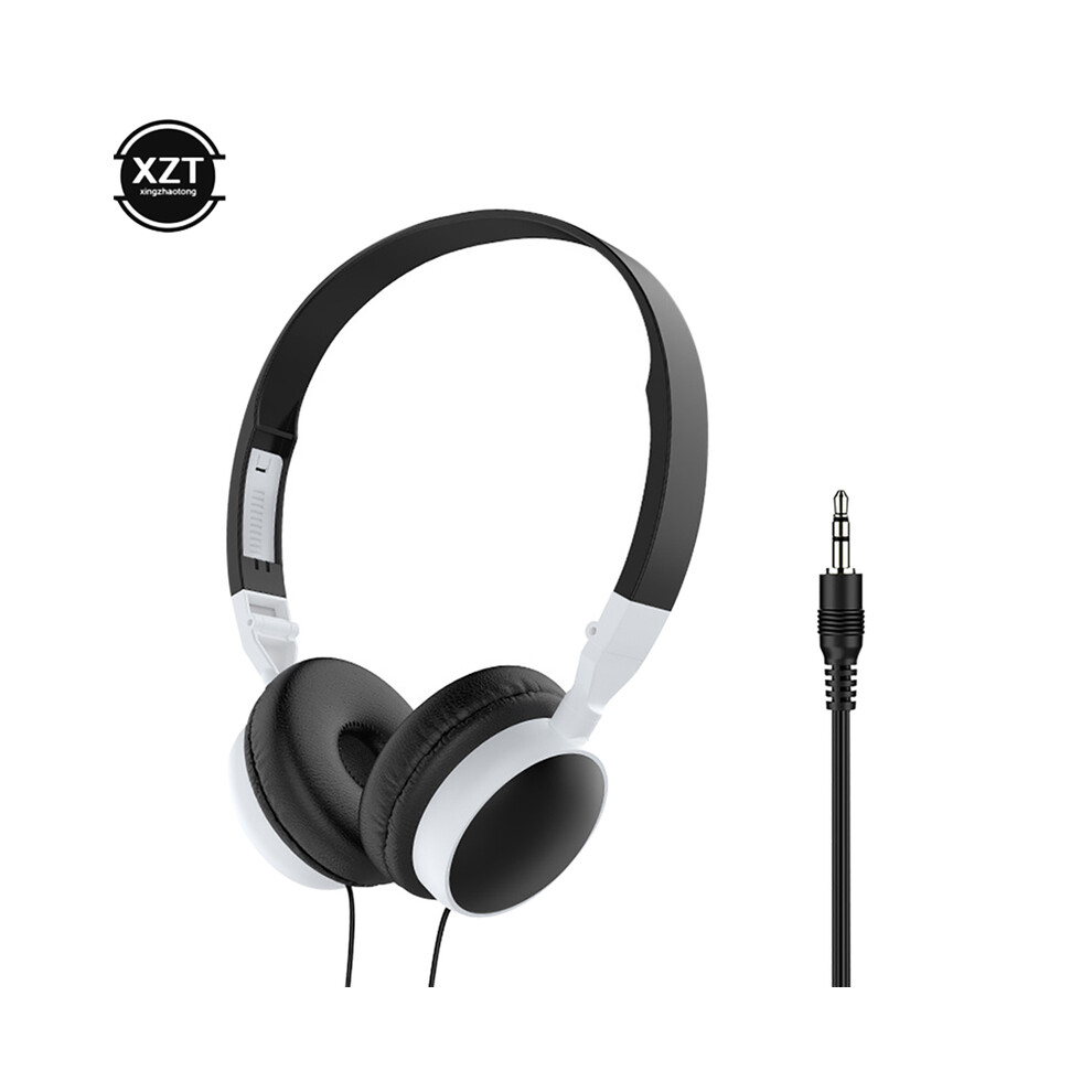 Maxpower (Black) Wired Foldable 3.5Mm Headphones Head Mounted Headset Earphone Headphones