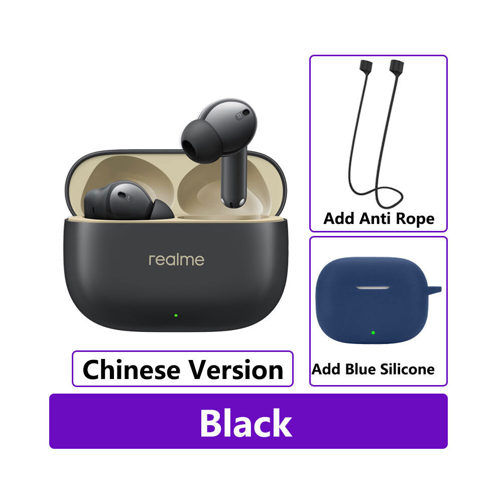 Maxpower (Cn N Blue) New Realme Buds T300 True Wireless Earphone 30Db Active Noise Cancelling Black/Blue
