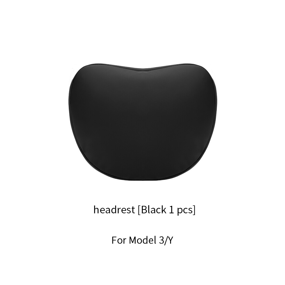 Maxpower (B1) High-Quality Leather Headrest And Lumbar Support Neck Pillow For Tesla