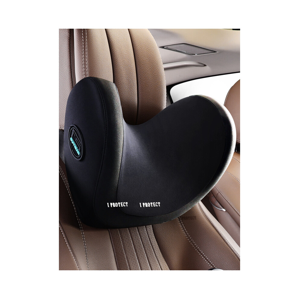 Maxpower ( Neck Pillow 1) Car Neck Headrest Pillow Rest Head Lumbar Support Cushion Auto Memory Black