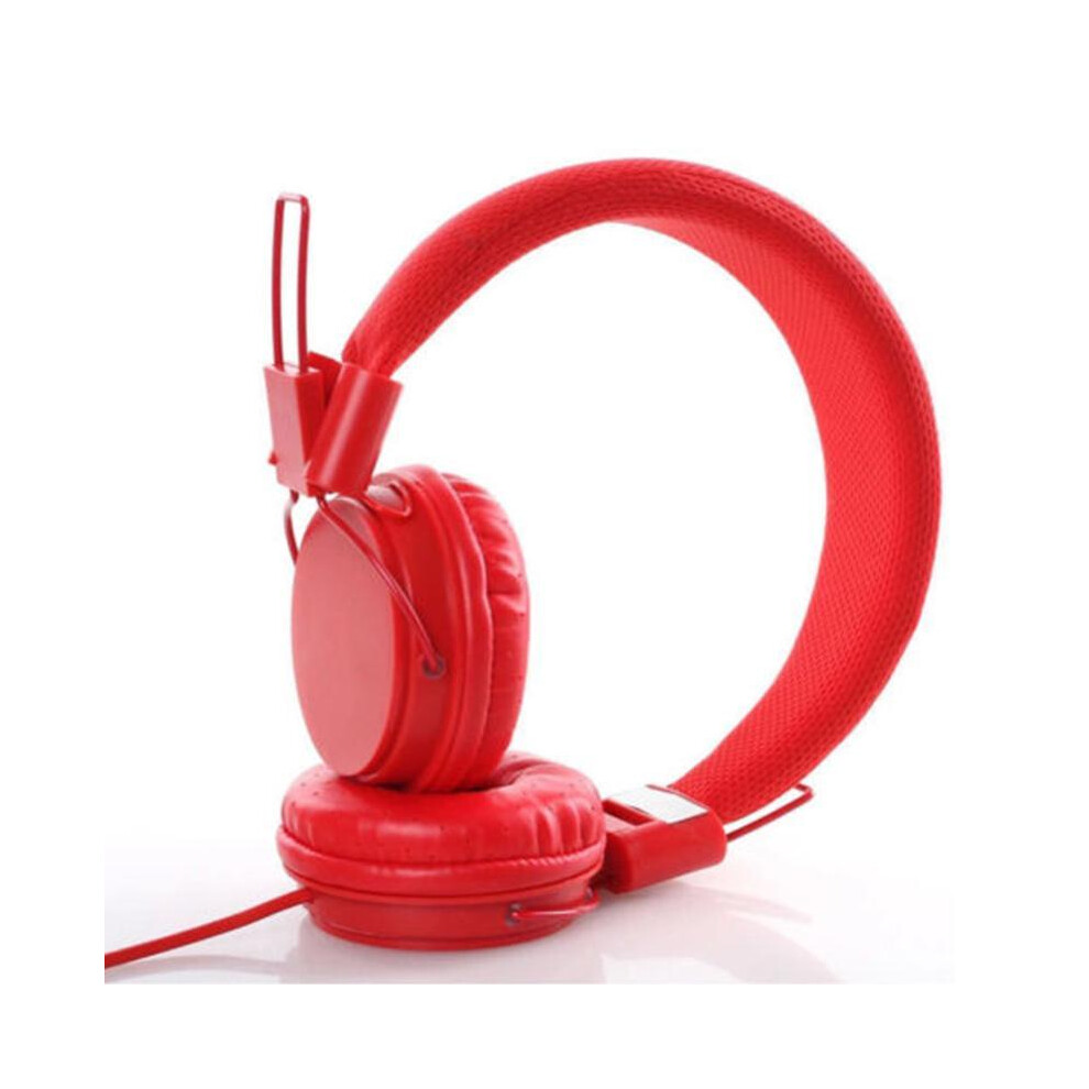 (Red) Kids Wi Ear Headphones Stylish Headband Earphones For Ipad Tablet Kid Red 9123213456967