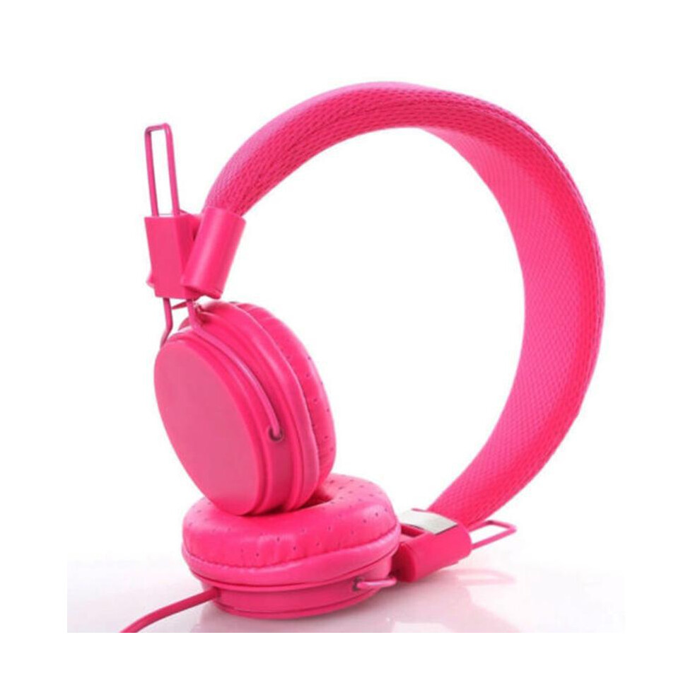 (Rose ) Kids Wi Ear Headphones Stylish Headband Earphones For Ipad Tablet Kid Red 9123213456936