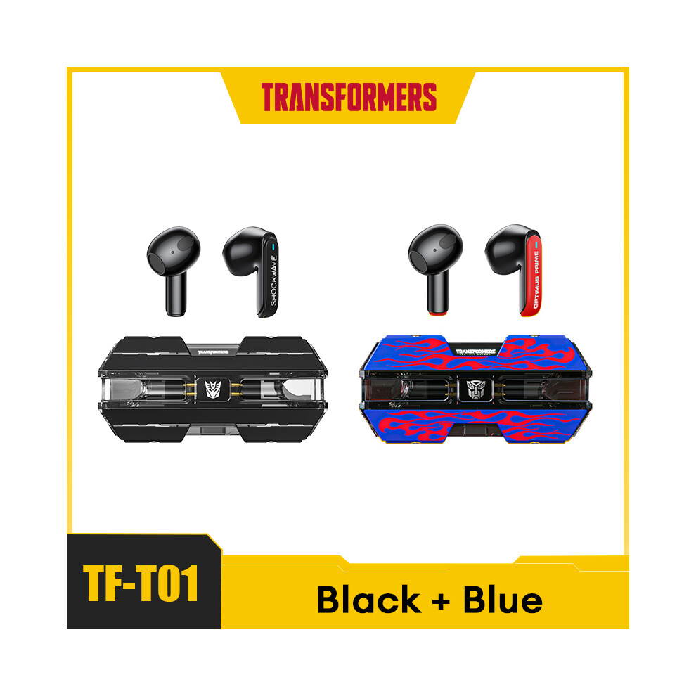 ( Blue) Tf-T01 Tws Earphones Bluetooth 5.3 Wireless Earphone Low Latency Hifi Black/Blue 9123213473681