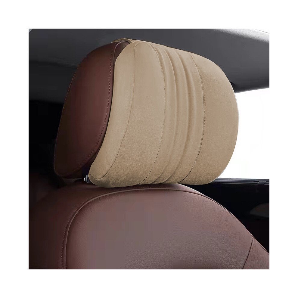 (beige) Car Seat Headrest Pillow Car Neck Pillow Car Headrest Pillow Car Accessories-image-OPC-PDZMMJX-NEW