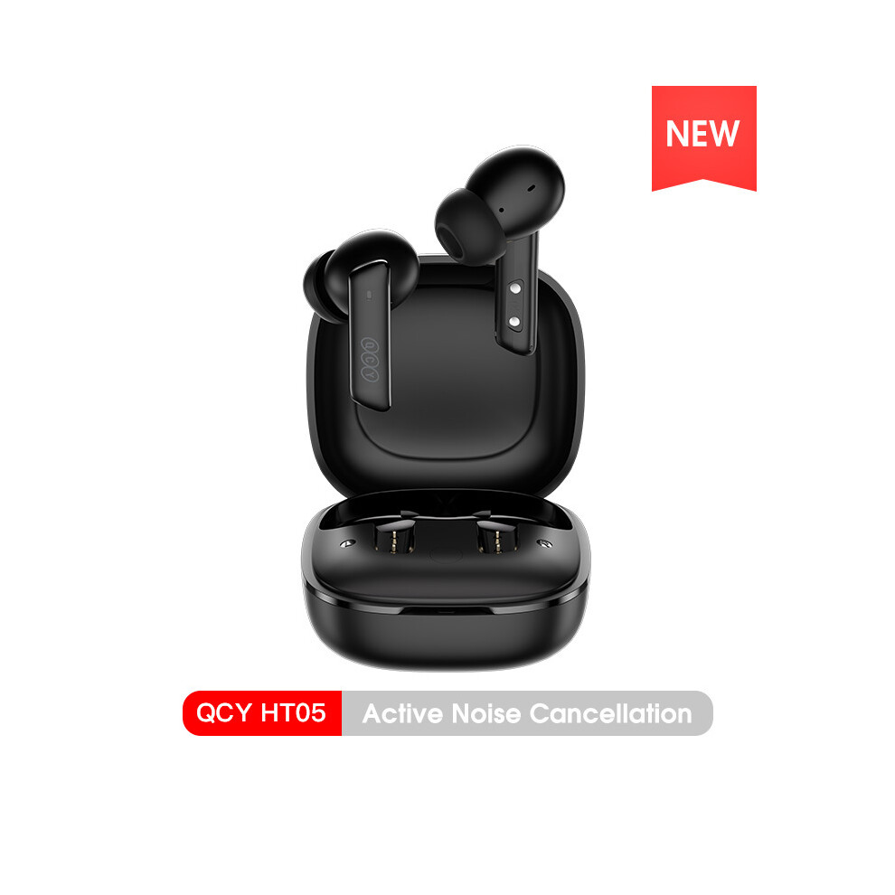 Maxpower (Ht05 ) Qcy Ht05 Anc Wireless Tws Bluetooth 5.2 Earphones 40Db Active Noise Cancellation Black