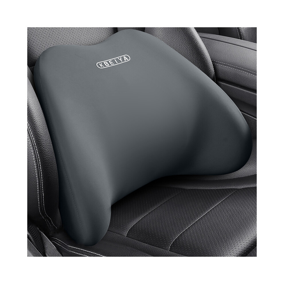( Waist) Car Lumbar Support Headrest Neck Pillow Soft Breathable Cushion Memory Grey 9329547841473
