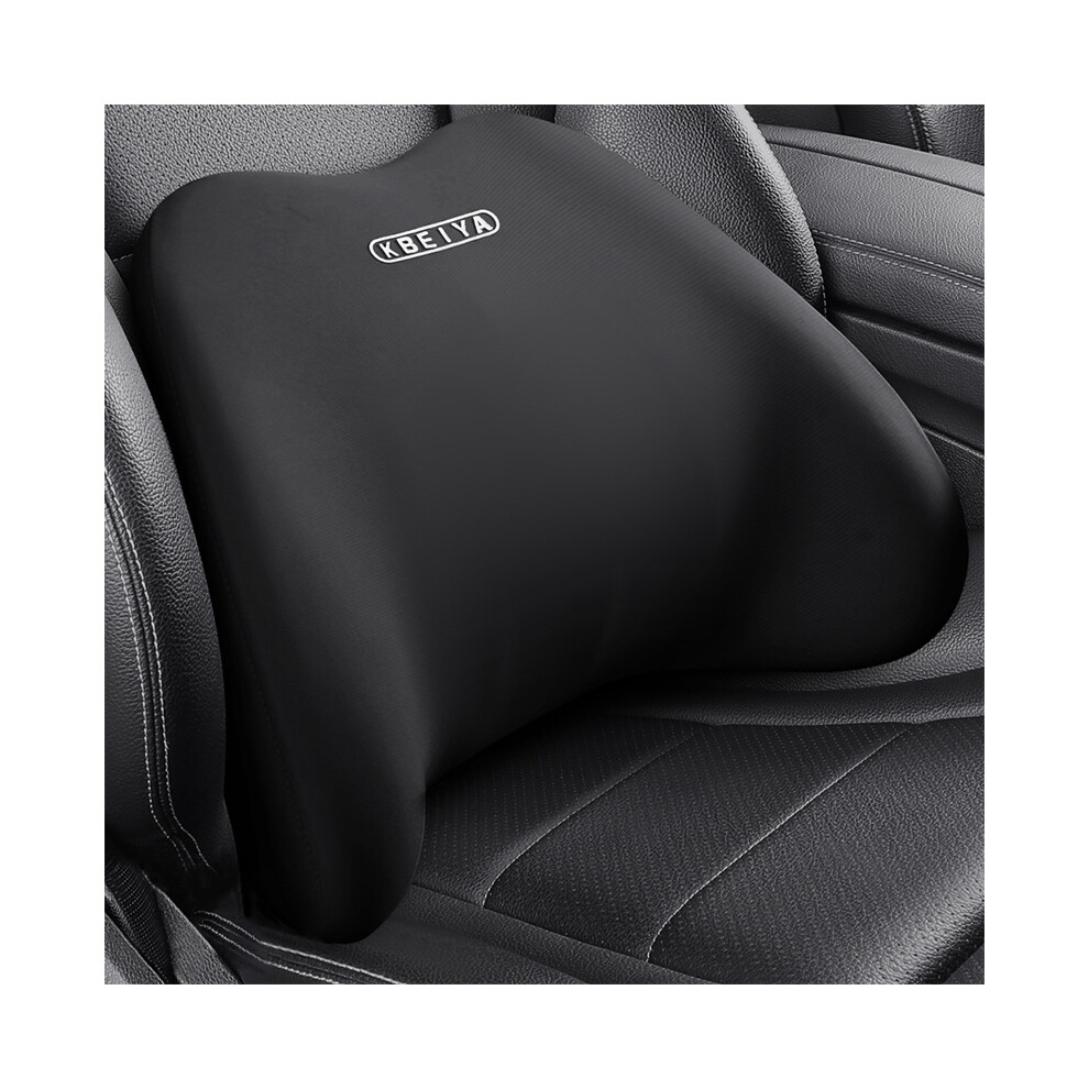 Maxpower ( Waist) Car Lumbar Support Headrest Neck Pillow Soft Breathable Cushion Memory Black
