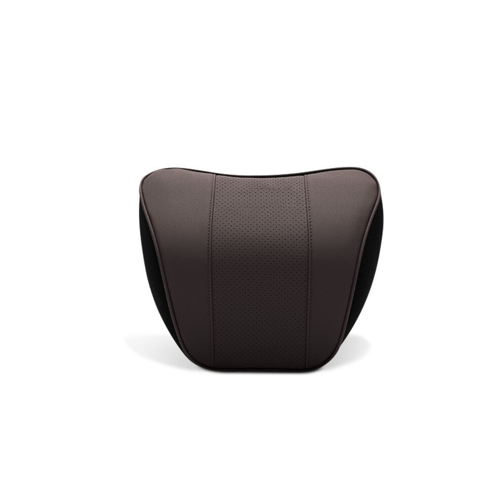 (No Logo-Coffee) Embroidered Logo Car Neck Pillow Memory Foam Headrest Auto Lumbar Pillow 9329547855715