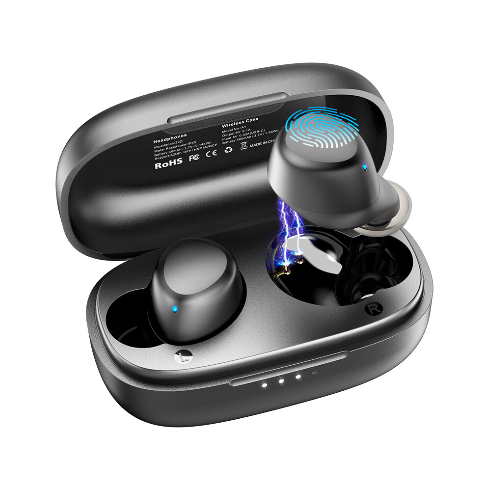 (Ink) Tozo A1 Bluetooth 5.3 Earphones ,Wireless Headphones Mini In-Ear Earbuds, 9123213459616