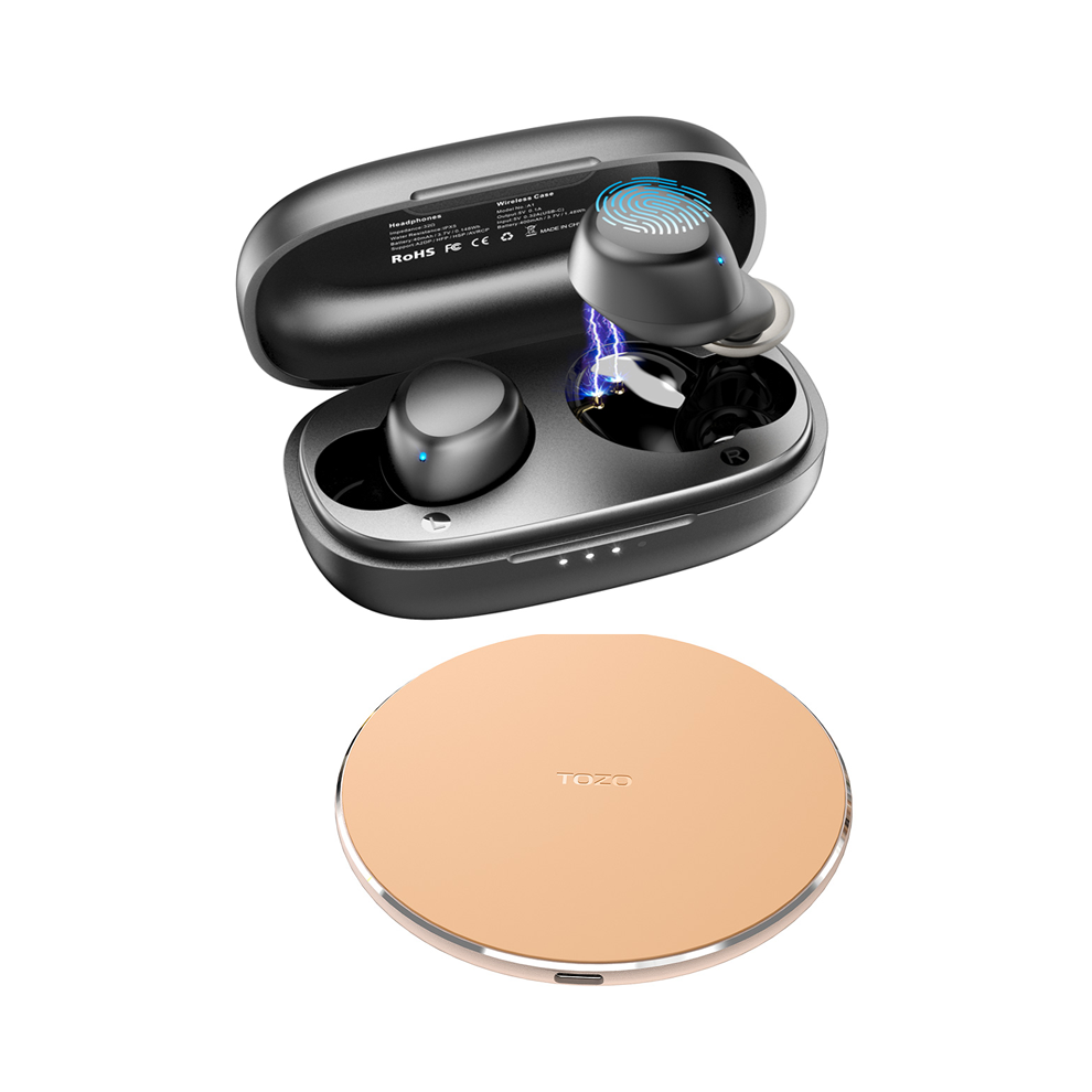 Maxpower (Ink Charger) Tozo A1 Bluetooth 5.3 Earphones ,Wireless Headphones Mini In-Ear Earbuds,