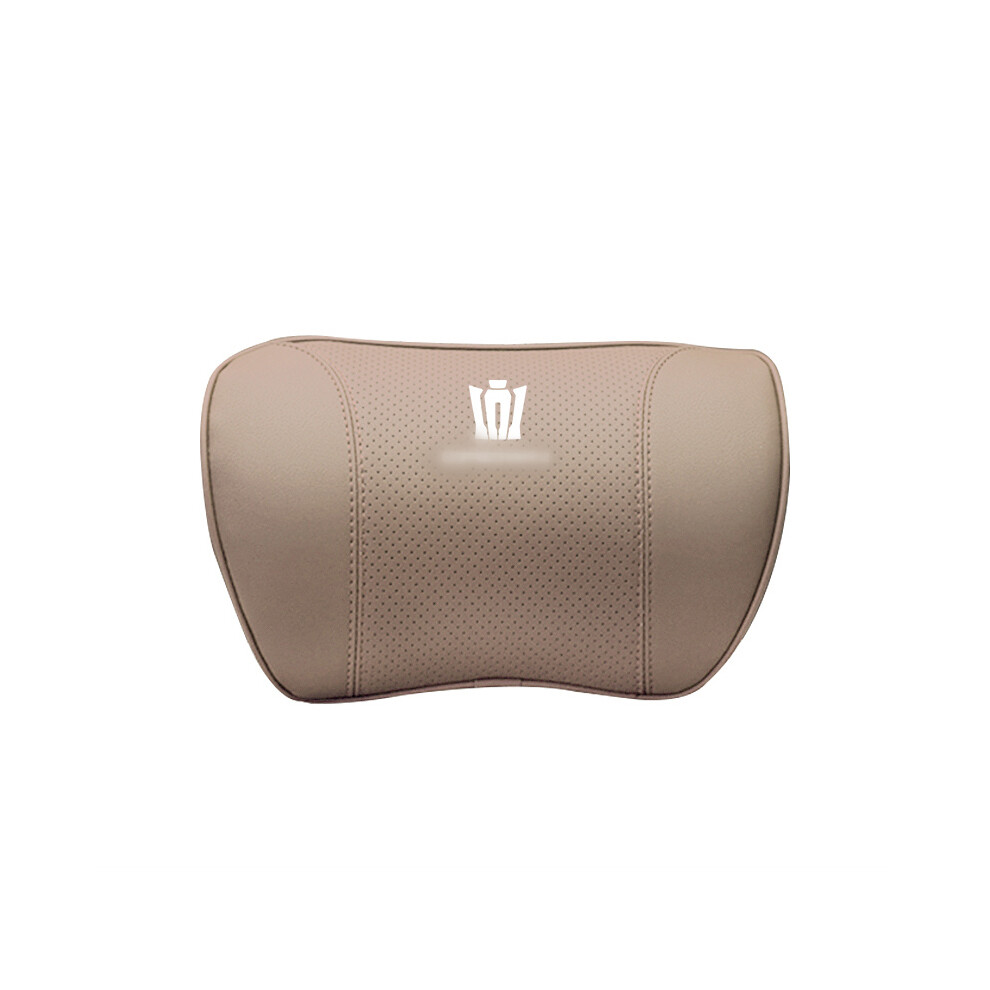 (Neck-) Car Neck Pillow Memory Foam Lumbar Support Waist Pillow Seat Headrest Beige 9329547856033