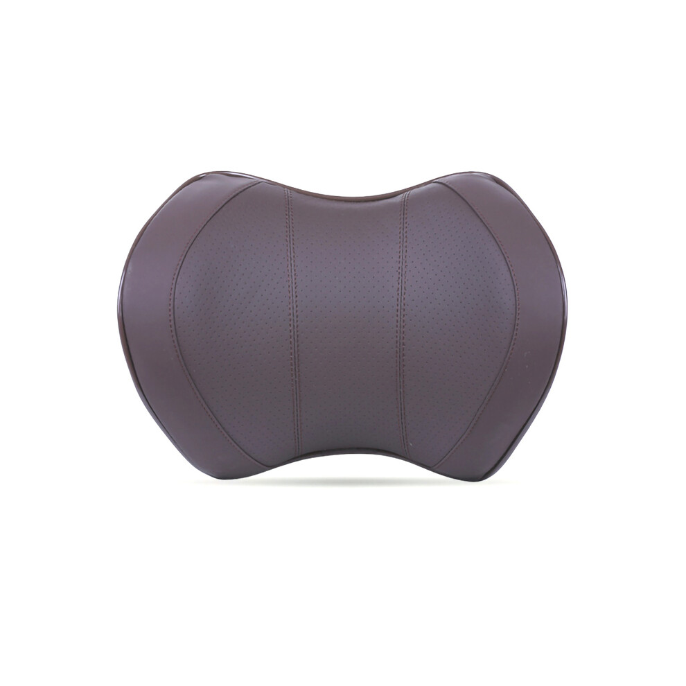 (Brown) Space Memory Cotton Car Headrest U Shaped Neck Pillow Auto Vehicle Rest Brown 9329547833041