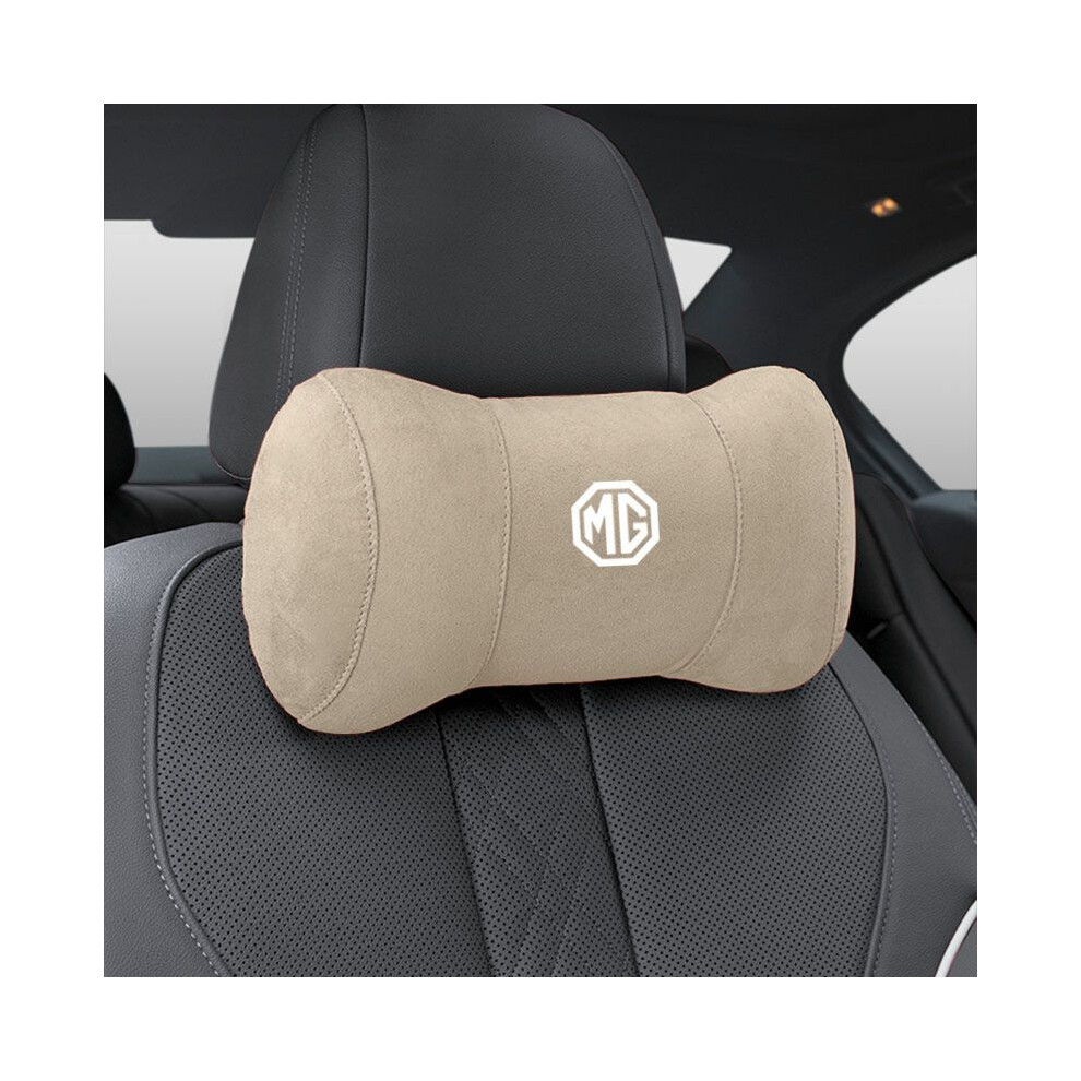 (Beige) Car Seat Headrest Pillow Neck Support Protector Cushion For Mg Zs Gs Hs Beige 9329547824803