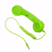 (Green) 3.5mm Retro Phone Telephone Receivers Cellphone Handset For iPhone/iPad/Samsung
